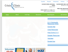 Tablet Screenshot of crisisclinic.org